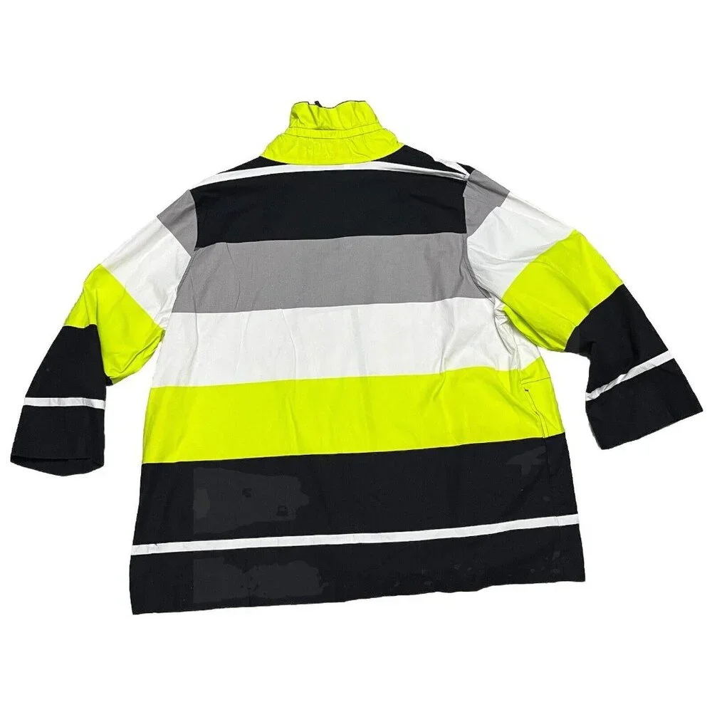 Caroline Rose Abstract Striped Multicoloured Zip Jacket  Women’s Size 2XL - Picture 2 of 6